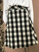 Spódnica czarna/biała xl 