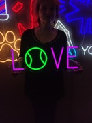 Piłka Tenisowa Neon Napisy LED. Tenis Reklama Świetlna