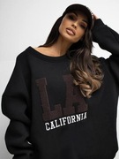 BLUZA DRESOWA DAMSKA BASIC OVERSIZE OCIEPLANA 