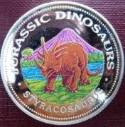 Gwinea Równikowa 7000 franków, 1993 Dinozaury - styrakozaur