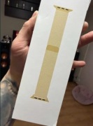 Bransoleta mediolańska ZŁOTA Apple Watch 45 mm Gold Milanese Loop oryginał