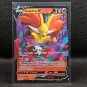 Pokemon Delphox V 027/196 | Lost Origin | Stan IDEALNY Mint