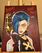 JINX ARCANE Obraz na płótnie. Akryl. 30x40cm