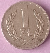 1 złotówka 1949 miedzionikiel stan bardzo dobry 