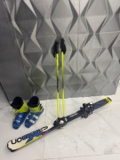 Narty Salomon 120 Buty 245 Kijki HEAD 90 komplet 