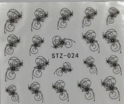 Naklejki wodne na paznokcie kwiaty STZ024