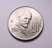 Meksyk 20 centavos 1982 PIĘKNA!