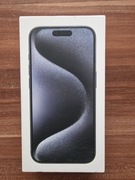 puste pudełko po iphone 15 Pro 128gb Blue titanium niebieski