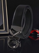 Męski Czarny Pasek Ze Stopu Klamra CK Casual Biznes