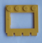 LEGO 2349 Płytka 4x4 Dach Zawias żółta 6561