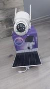 Kamera WiFi Zewnętrzna Obrotowa 4MP PTZ ZOOM z Panelem Solarnym (Nowa)