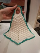 Podkładka pod garnek ręcznie zrobiona na szydełku Vintage dzwonek retro