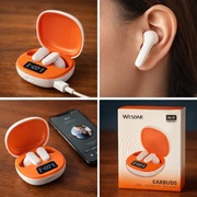 Słuchawki bezprzewodowe Bluetooth WESDAR TWS + etui ładujące Android iPhone