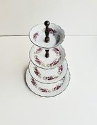 Patera etażerka talerze porcelana Chodzież 4 poziomy  dekoracja stołu 