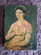 Obraz na drewnie/płycie 13,8 x 19 cm – vintage/retro - krakelura 