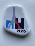 Paryż, Paris, magnes na lodówkę, malowany kamień