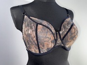 ava biustonosz panterka półusztywniany siateczka elegancki ozdobny