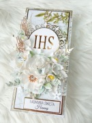 Luksusowa kartka komunijna 3D, Pamiątka Komunii Świętej w pudełku, prezent 