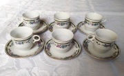 Filiżanki do kawy, serwis kawowy kpl. 6 szt. chińska porcelana