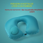 Nadmuchiwana poduszka turystyczna, z pompką