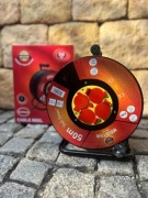 Przedłużacz na metalowym bębnie 50m 