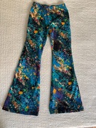 Spodnie DZWONY dresowe FLARE galaktyka 140 