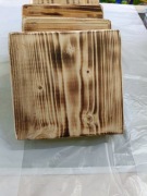 Podstawka drewniana opalona do stroika