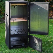 Wędzarnia ogrodowa metalowa z bezpośrednim paleniskiem