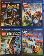 Zestaw 4 gier na PlayStation Vita (45 zł za szt.)