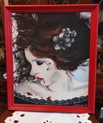 VICTORIA FRANCES Obraz olejny na płótnie 60x50cm