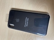 Etui Apple Silicone Case czarne iPhone XS Max