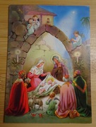 Pocztówka karnet Boże Narodzenie religijna 2005