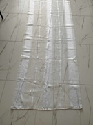 Biała zasłona 196 cm x 80 cm