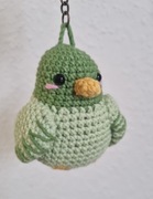 Gołąbek,ptaszek na szydełku-breloczek, zawieszka