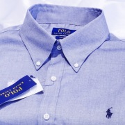 Polo Ralph Lauren  koszula L 43  Slim Imperial  Easy Care Japan stalowa   