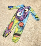 Mały potwór / little monster, halloween, 2-3 lata 92-98-104, wirus kostium