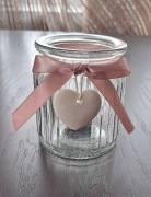 Ozdobiony słoik na świece 