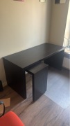Biurko MALM IKEA czarne