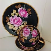 **filiżanka czarna porcelana Arzberg vs. R.Wächter 1960+