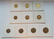 Komplet monet obiegowych 2013 w holderach - stan UNC