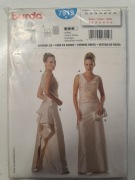 Wykrój papierowy  Burda - sukienki wieczorowej 