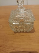 Kryształowa cukiernica wym11 cm szer 7cm