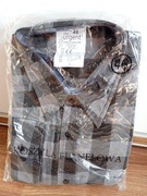 Koszula robocza męska flanelowa szara r 46 URGENT