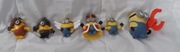 6 Figurek Minionki McDonalds Hapy Meal ORYGINALNE 