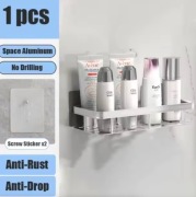 Półka łazienkowa bez wiertarki naścienna do przechowywania butelek