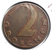 2 GROSCHEN 1928 + 1936  AUSTRIA