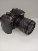 Lustrzanka Nikon D3300 + Nikkor 18–55mm | zestaw | karta 32GB