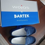 Buty półbuty granatowe