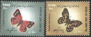 Znaczki Fauna Motyle 2005  z  Iran