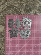 Wykrojnik do papieru scrapbookingu święta pierniki serce domek ciastek